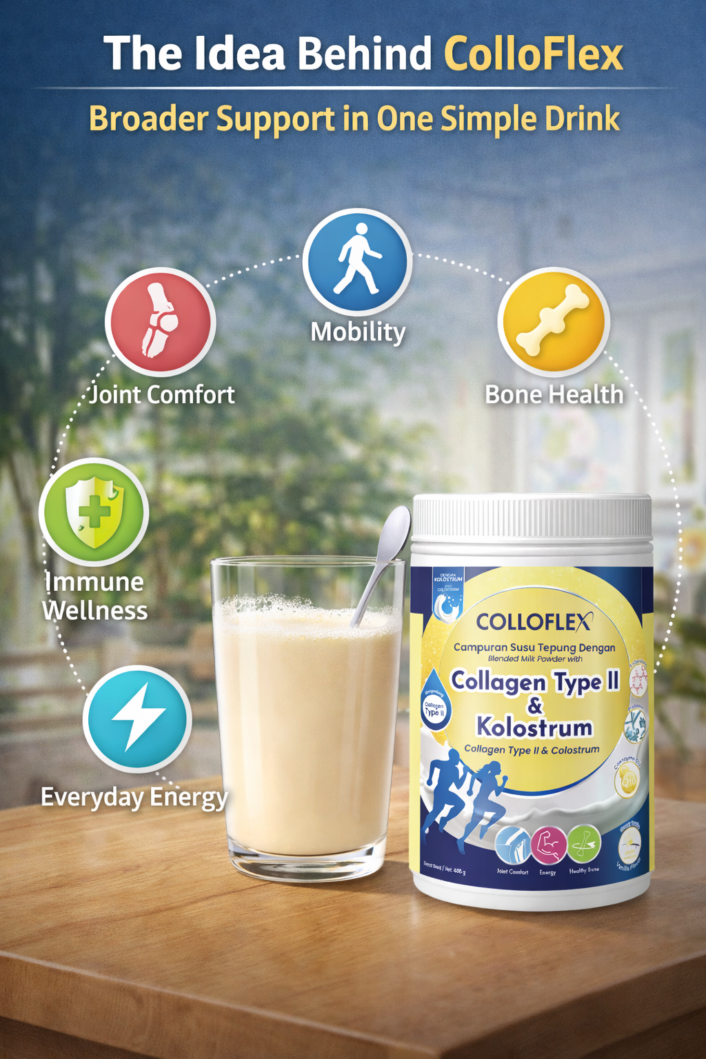 The idea behind ColloFlex: broader support in one simple drink